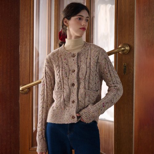 SR_Dot Yarn Wool кардиган