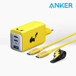 앤커(ANKER) 포켓몬 에디션 65W 3포트 USB C타입 고속충전기 피카...