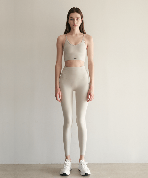 Фирменные утягивающие легинсы 9/10 Beige Sand