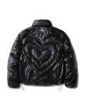 Heart Puffer Oversized Jacket City Black