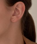 오르디오르(ORDOR) [14K]랩 다이아몬드 라운드 귀걸이