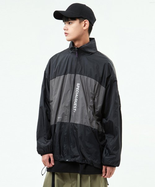 스페셜게스트(SPECIAL GUEST) V2 WIND BREAKER JK R (Black / Dark