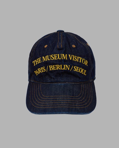 [THE MUSEUM VISITOR]★韓国人気★WASHED DENIM BALLCAP WASHED DENIM BALLCAP (WHITE BLUE) : THE MUSEUM VISITOR