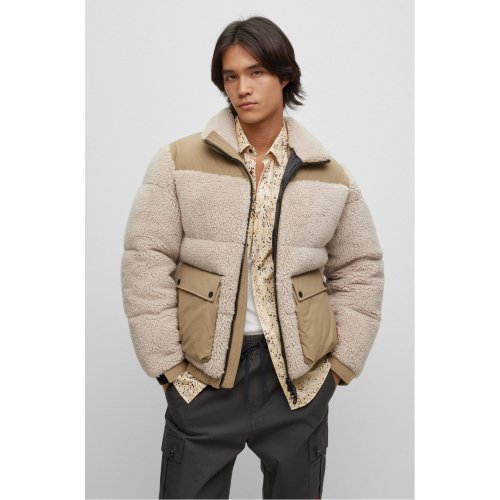 Куртка тедди regular fit с патчем-логотипом 50496326_108