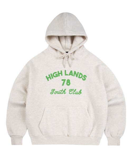 Худи с начесом Peach Skin South Club Logo - Oatmeal