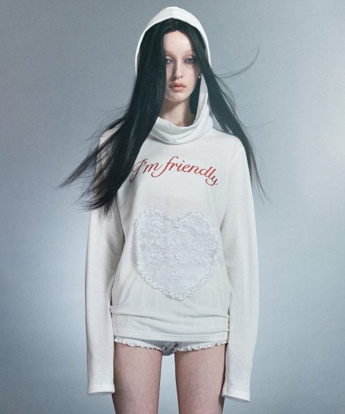 스컬프터(SCULPTOR) Casper Heart Hoodie Ghost Sheer - 사이즈
