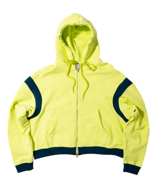 DAISY VARSITY HOOD ZIP-UP green