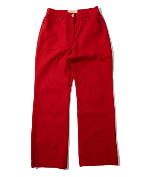DAISY STAR PATCH брюки red