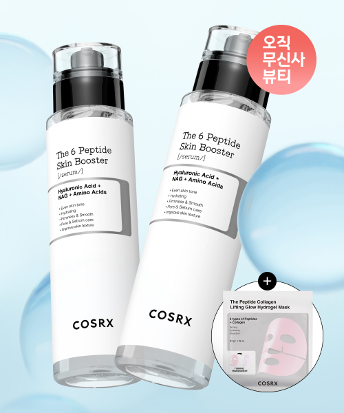 코스알엑스() [SET] 더 6 펩타이드 스킨 부스터 세럼 150ml x 2개 + 펩타이드 겔 마스크 1매 상품 이미지