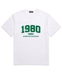 밴웍스(VANNWORKS) 1980 오버핏 반팔 티셔츠 (VS0043) 화이트/그린