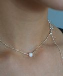 누아보(NUAVO) Opal glitter necklace