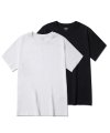우먼즈 베이식 크루 넥 반팔 티셔츠 2팩