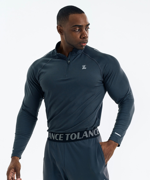 Микрофлисовый анорак Active Support - Deep charcoal
