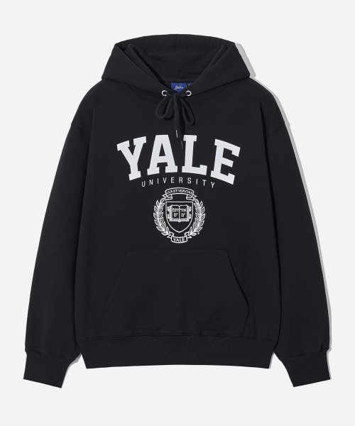 예일(YALE) EMBLEM HOODIE BLACK - 사이즈 & 후기 | 무신사 예일(YALE)  EMBLEM HOODIE BLACK - 사이즈 & 후기 | 무신사