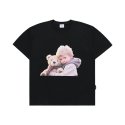 아크메드라비(ACME DE LA VIE) BABY FACE BEAR DOLL HUG SHORT SLEEVE T-SHIRT BLACK