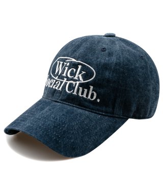 윅(WICK) Social Club 피그먼트 볼캡-블루