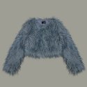 145오피스(145OFFICE) blue jay fur coat