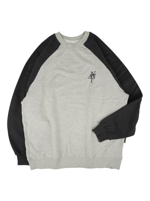 OVERFIT NNTA RAGLAN SWEATSHIRTS (darkgrey)