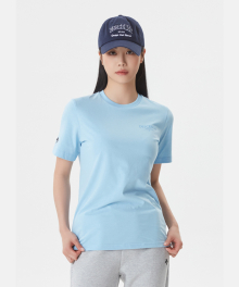 코튼 워딩 반팔 티셔츠 블루(SP123UTS14)