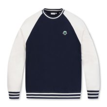[Unisex] Contrast Color Raglan Sleeve Sweatshirt_G4TAM24011NYX