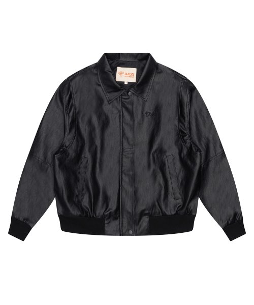 LAYERED LEATHER куртка black