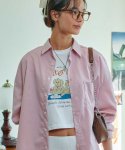 비터셀즈(BITTERCELLS) 애니 오비핏 셔츠-핑크