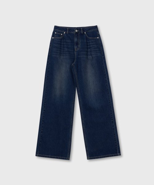 Мужские повседневные широкие джинсы (Blue)