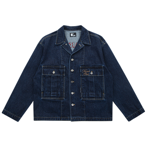 TRUNK Pharmacy Embroidered Denim Jacket