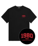 밴웍스(VANNWORKS) MINI 1980 오버핏 반팔 티셔츠 (VS0050) 블랙/레드