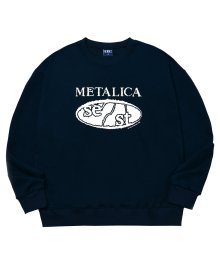 METALICA 맨투맨 티셔츠 - Navy