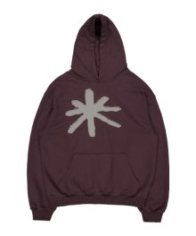 TCM s flower hoodie (dark wine)