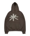 TCM s flower hoodie (dark brown)
