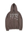 TCM 1972 hooded zip-up (dark brown)