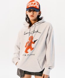 PUNK PICASSO SIGN LOGO HOODIE LIGHT GRAY