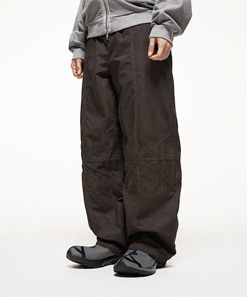 パンツ THE COLDEST MOMENT TCM line pants brown 더콜디스트모먼트(THE COLDEST MOMENT) TCM cross line pants