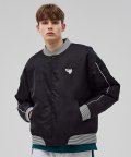 LOGO PATCH STADIUM JACKET [BLACK]