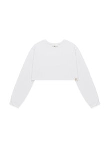 G CLASSIC SOFT CROP LONG SLEEVE (WHITE)