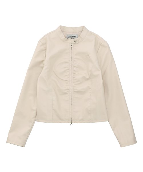 шэринг кожа куртка [BEIGE]