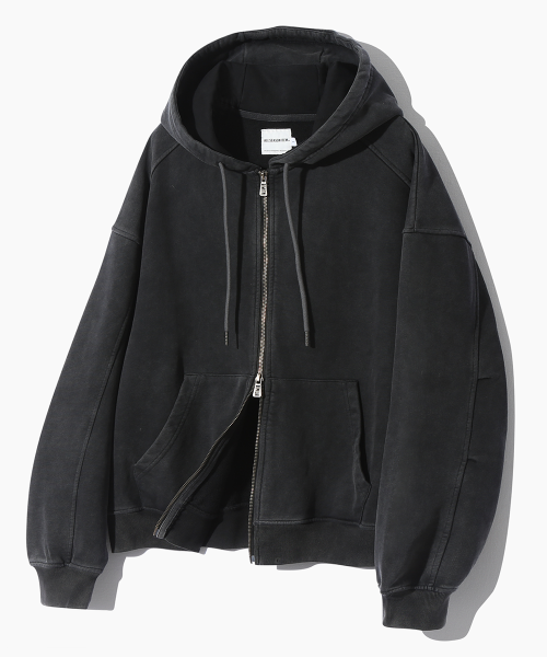 No.0455 GG pigment hood ZIP-UP 