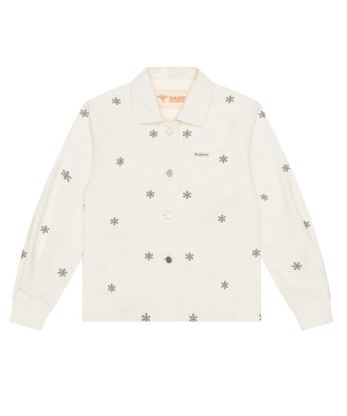 DAISY AIIOVER TRUCKER JACKET ivory
