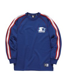 블록코어 소매라인 래글런 스웨트 셔츠 (로얄 블루) SA241ILS07_RBL