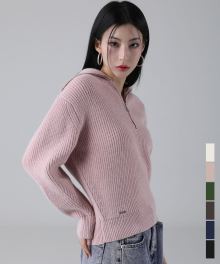 Kaylee Half Zip-up Sweater - 6COL