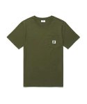 바리게이트(BARIGATE) 포인트 포켓 티셔츠 - 카키 (B15TS010)