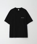 부붐(BOOVOOM) [빅사이즈]오리지널 로고 자수 티셔츠 블랙
