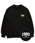 밴웍스(VANNWORKS) MINI 1980 오버핏 맨투맨 (VLS0055) 블랙/화이트