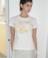 Airbrush Graphic T-Shirt [Off White]