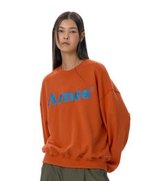 BASIC LOGO SWEATSHIRT ORANGE (AM2ESUM447A)