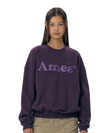 BASIC LOGO SWEATSHIRT PURPLE (AM2ESUM447A)