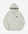 SMALL STAR TAIL HOODIE ZIP UP OATMEAL