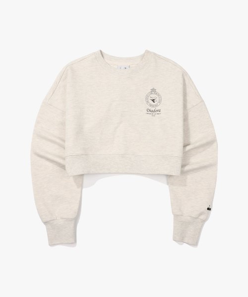 Укороченный свитшот Comfy MELANGE GREY